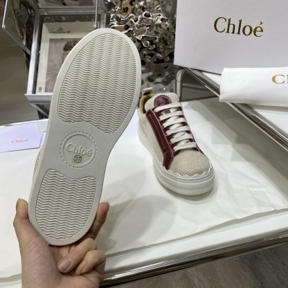 Chloe autumn new canvas flats casual shoes-Luxeon