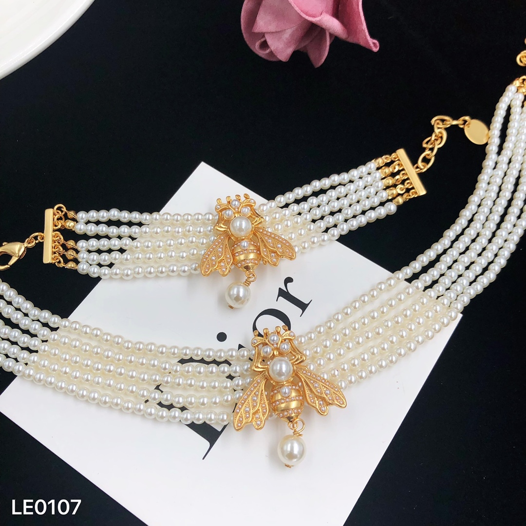 D style Fashion Bracelet Necklace Set-Luxeon