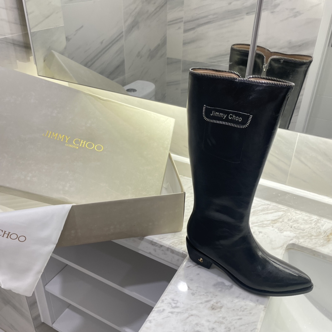Jimmy Choo new autumn winter zipper knee & ankle boots-Luxeon