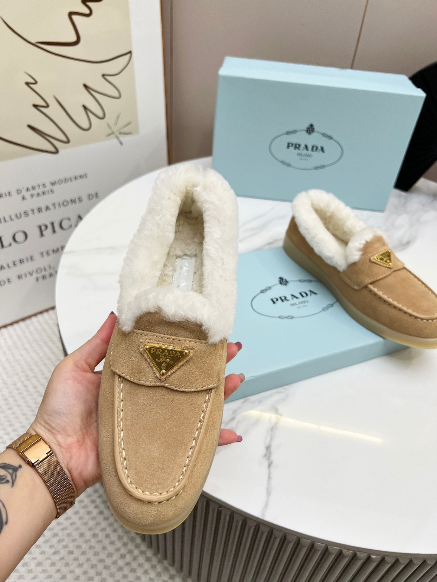 Shearling Loafers 35-42