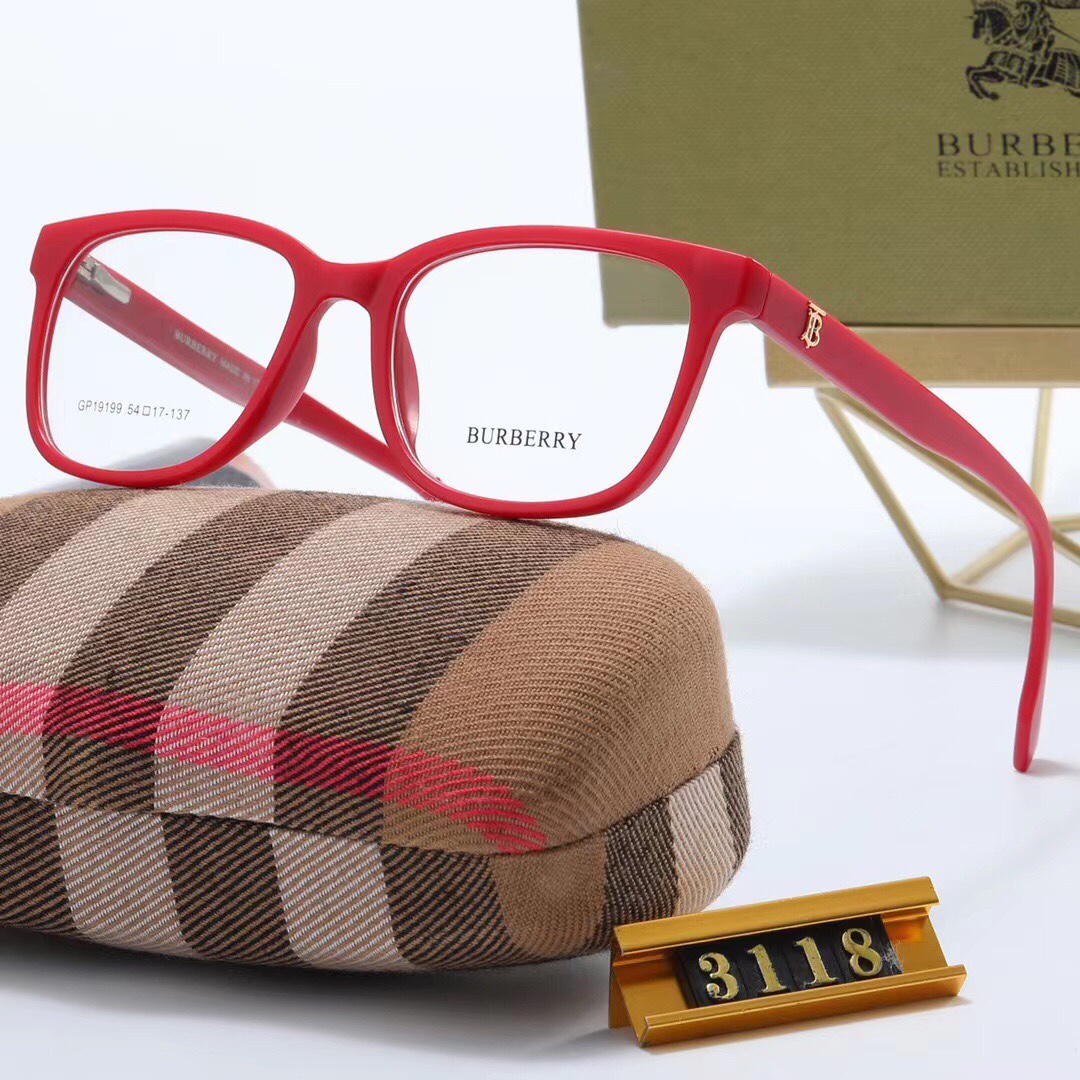 Burberry flat glasses-Luxeon