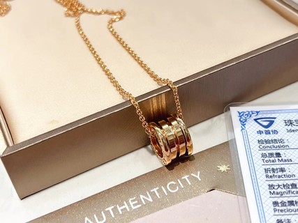 Bulgari Classic Sterling Silver S925 Complete Necklace-Luxeon