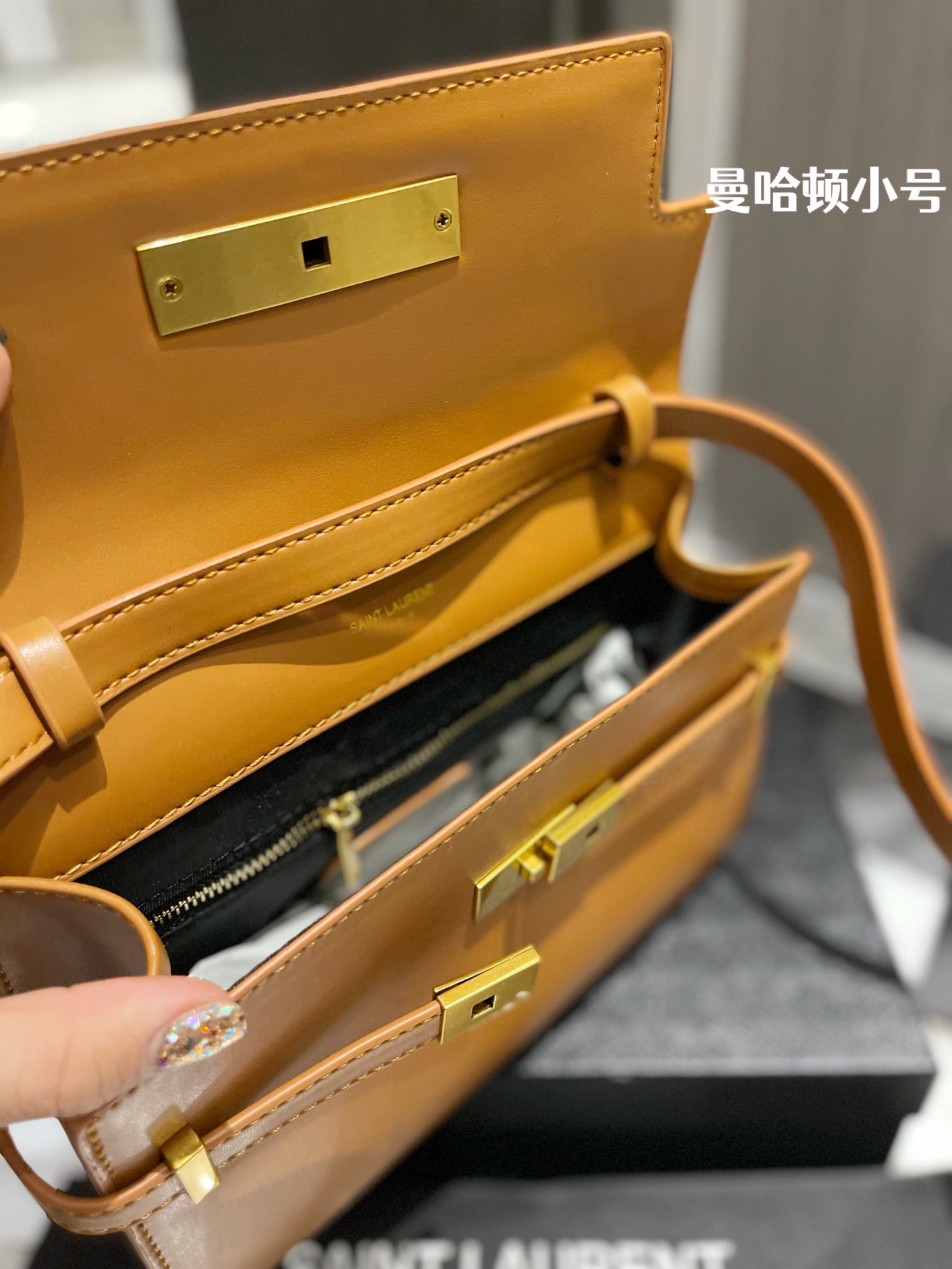 Saint Laurent Y style Manhattan Box Bags Messenger Bags-Luxeon