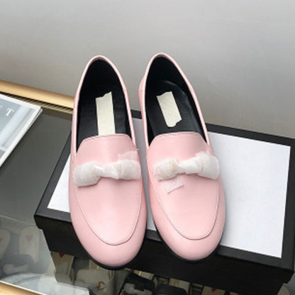 G style Women Flat Genuine Leather Loafers-Luxeon