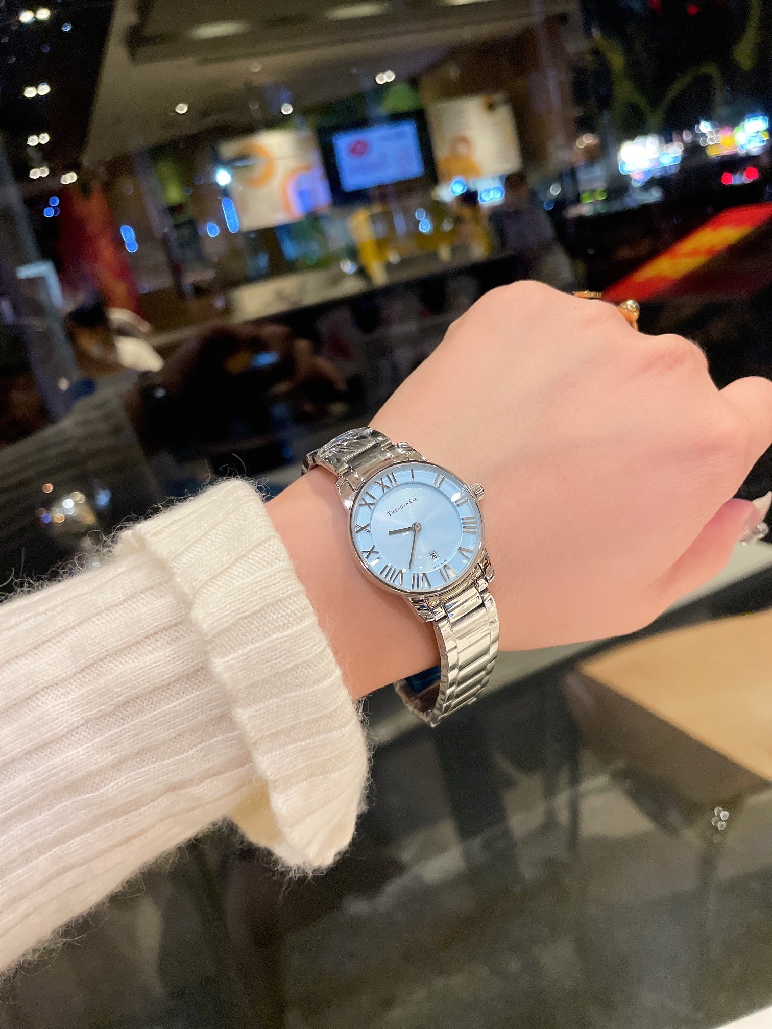 Tiffany Women Quartz Watch Mineral Crystal Mirror-Luxeon