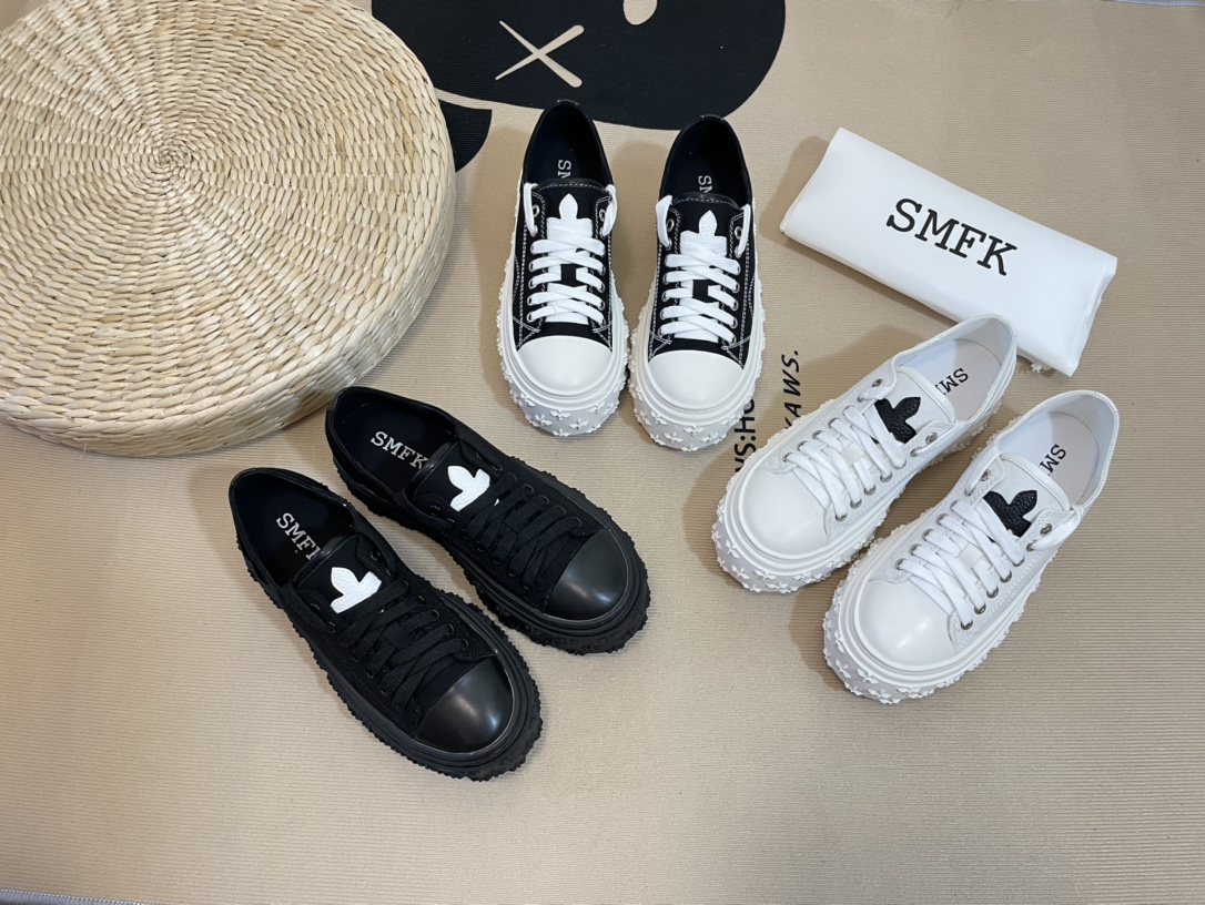 SMFK Tide Cross logo thick sole casual shoes-Luxeon