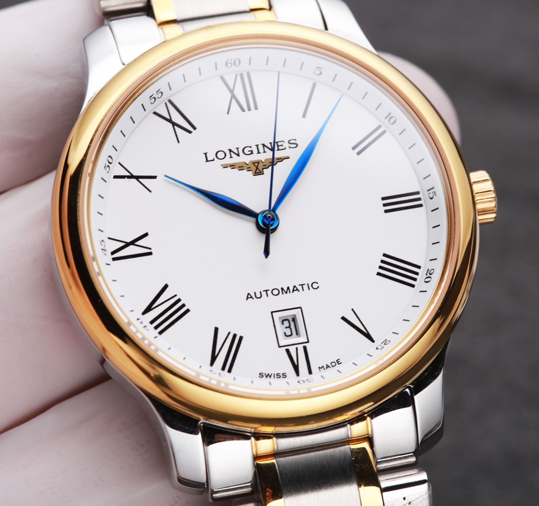 Longines men's watches with cowhide straps-Luxeon