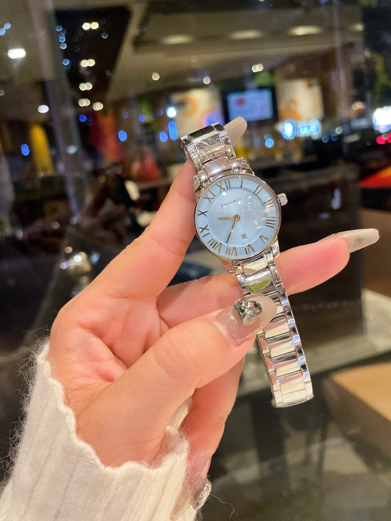 Tiffany Women Quartz Watch Mineral Crystal Mirror-Luxeon