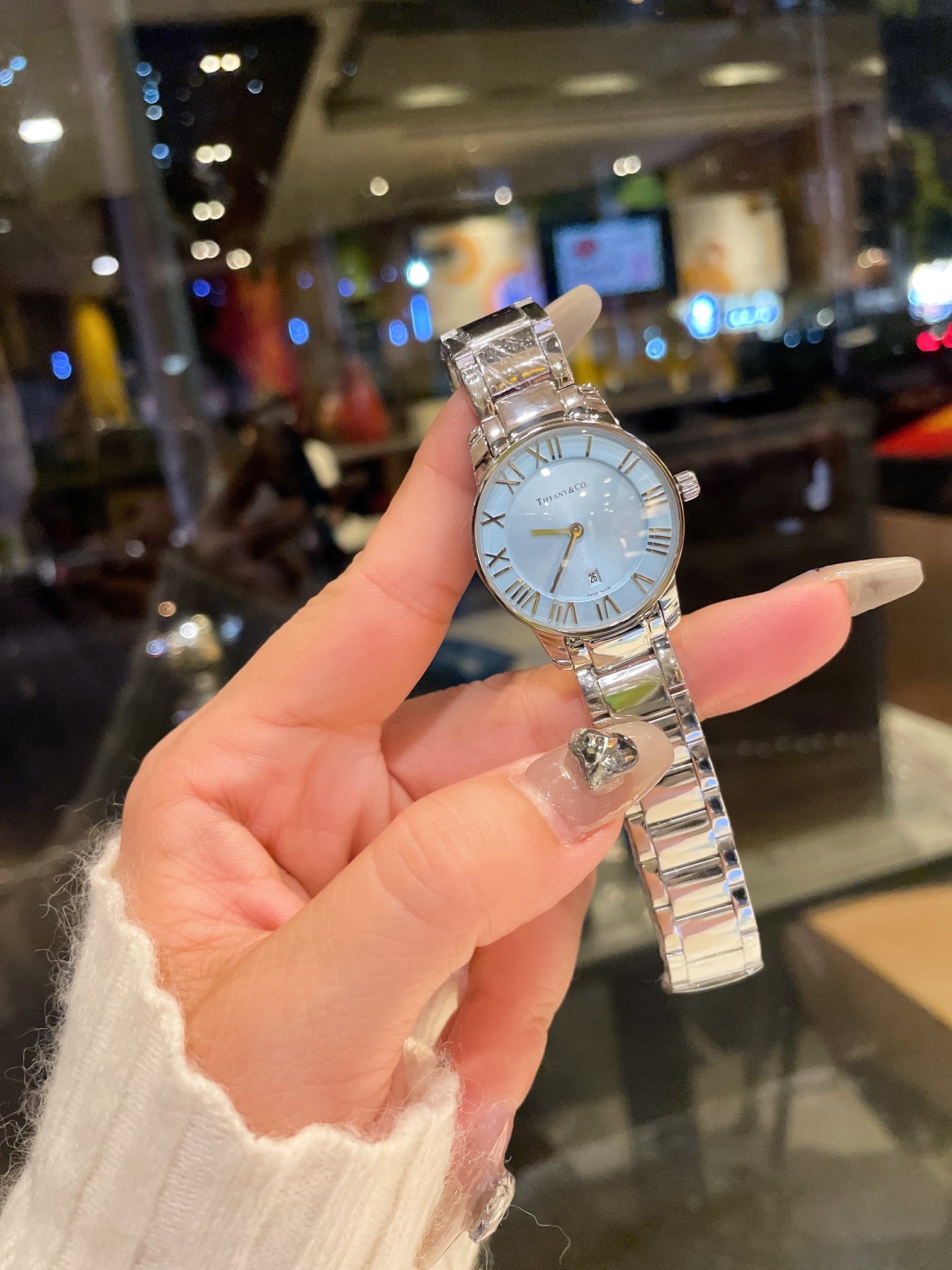 Tiffany Women Quartz Watch Mineral Crystal Mirror-Luxeon