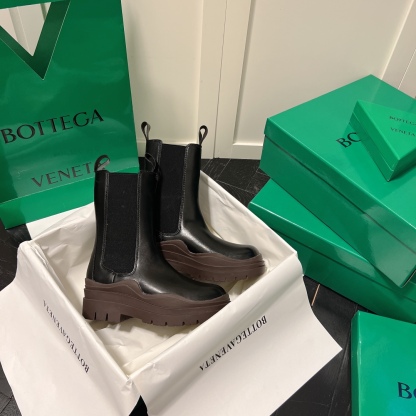 Bottega Venet mid-calf heeled boots-Luxeon