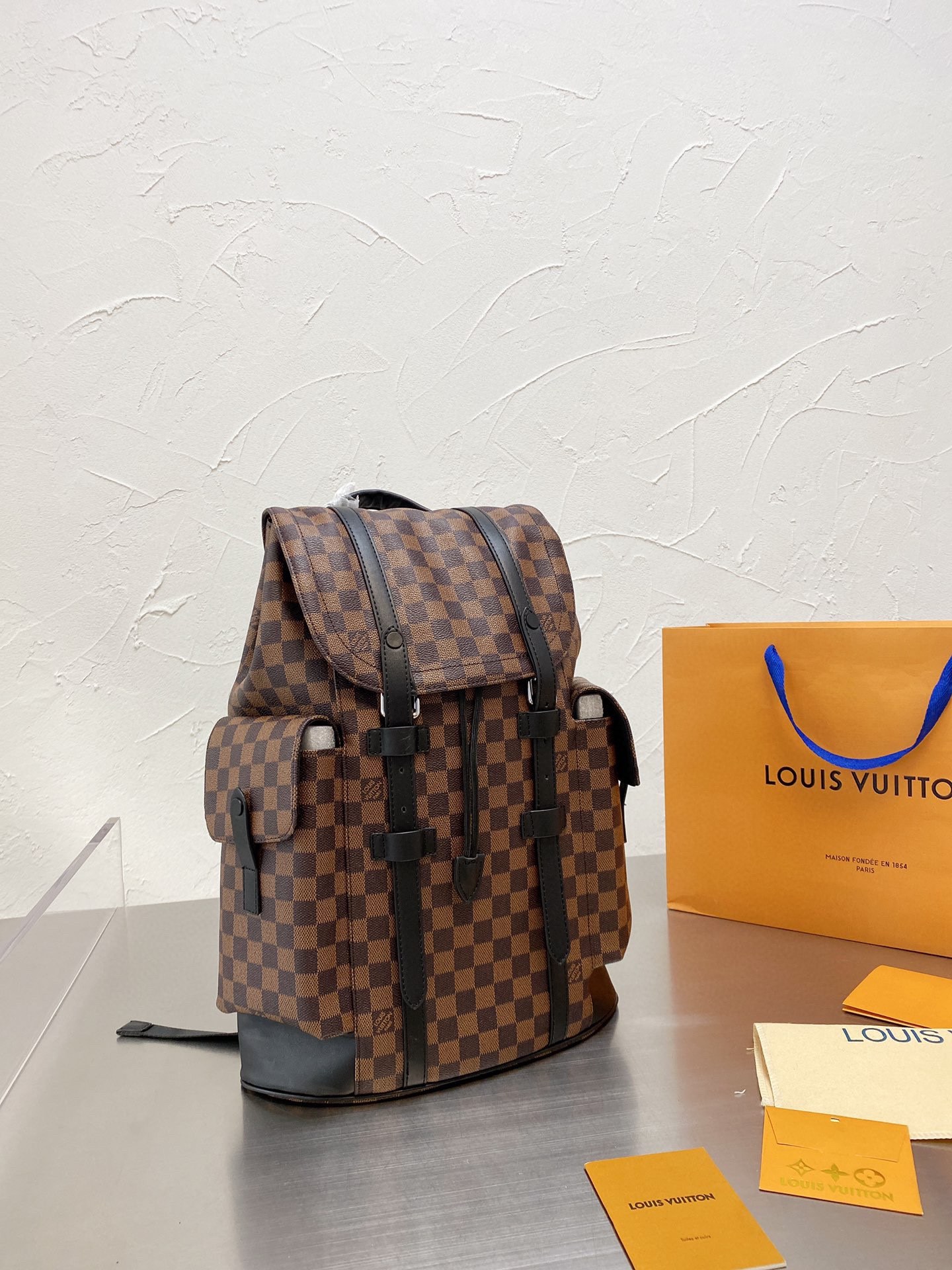 L style bag Backpack For Unisex-Luxeon