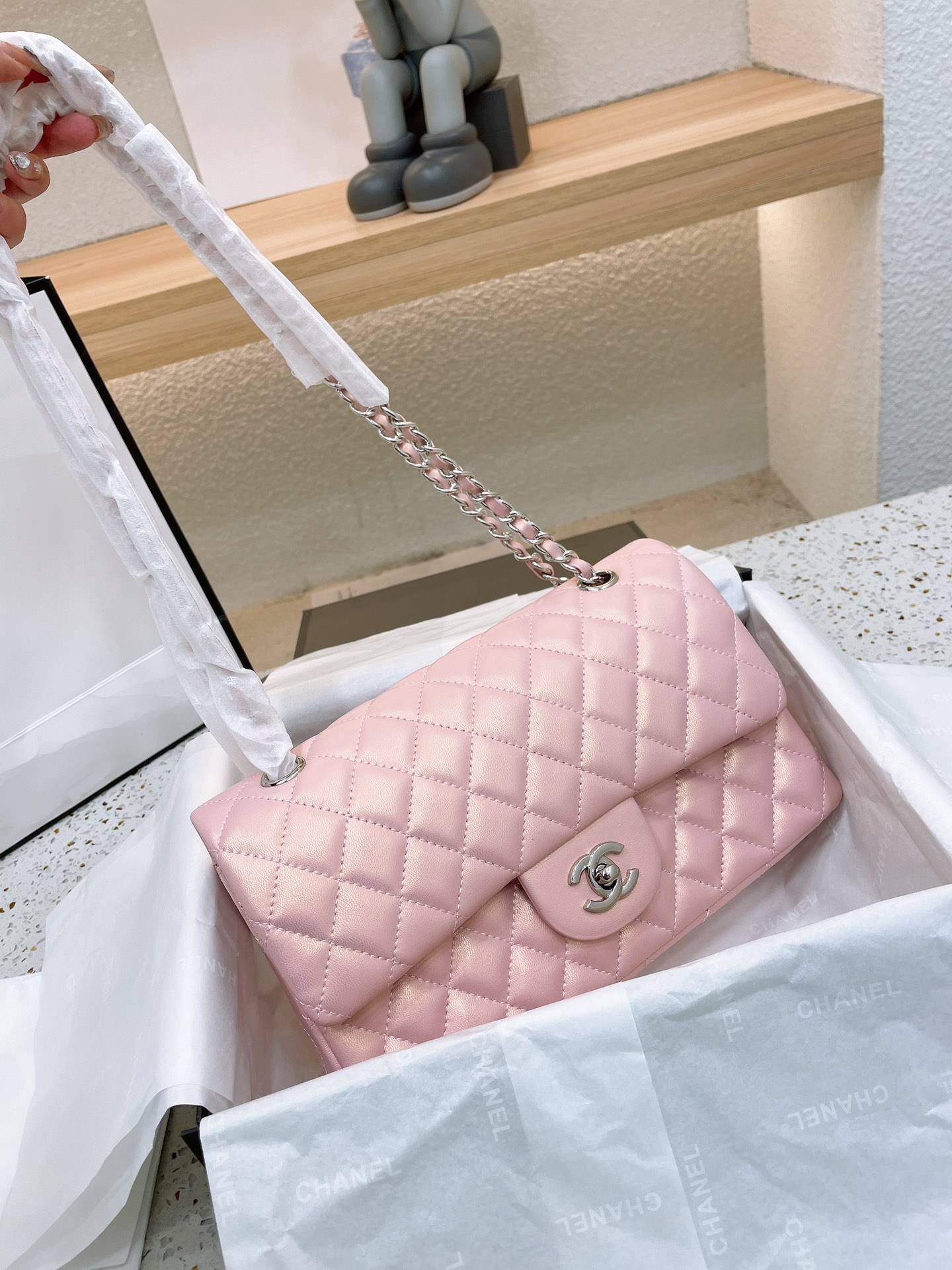 C style Cf flap handbags-Luxeon