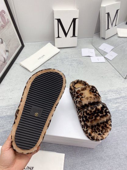 C style new winter pure wool slippers top quality-Luxeon