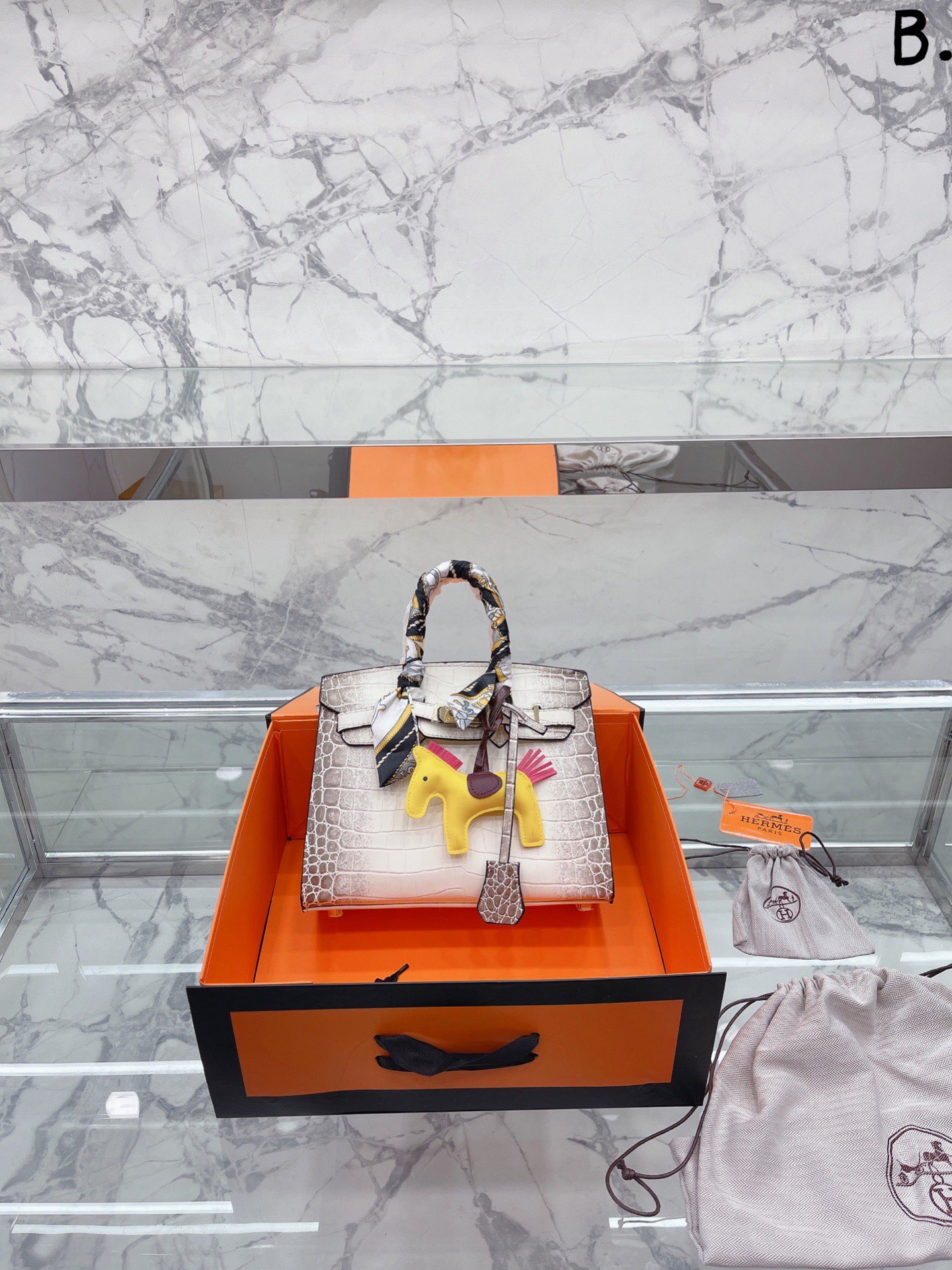 H style Birkin Classic Handbags Crocodile Pattern-Luxeon