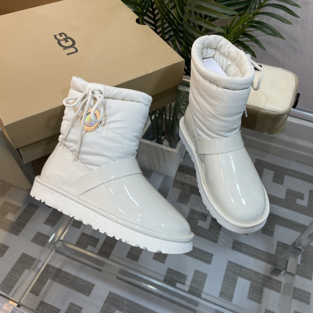 UGG new autumn & winter TPU down feather snow boots-Luxeon
