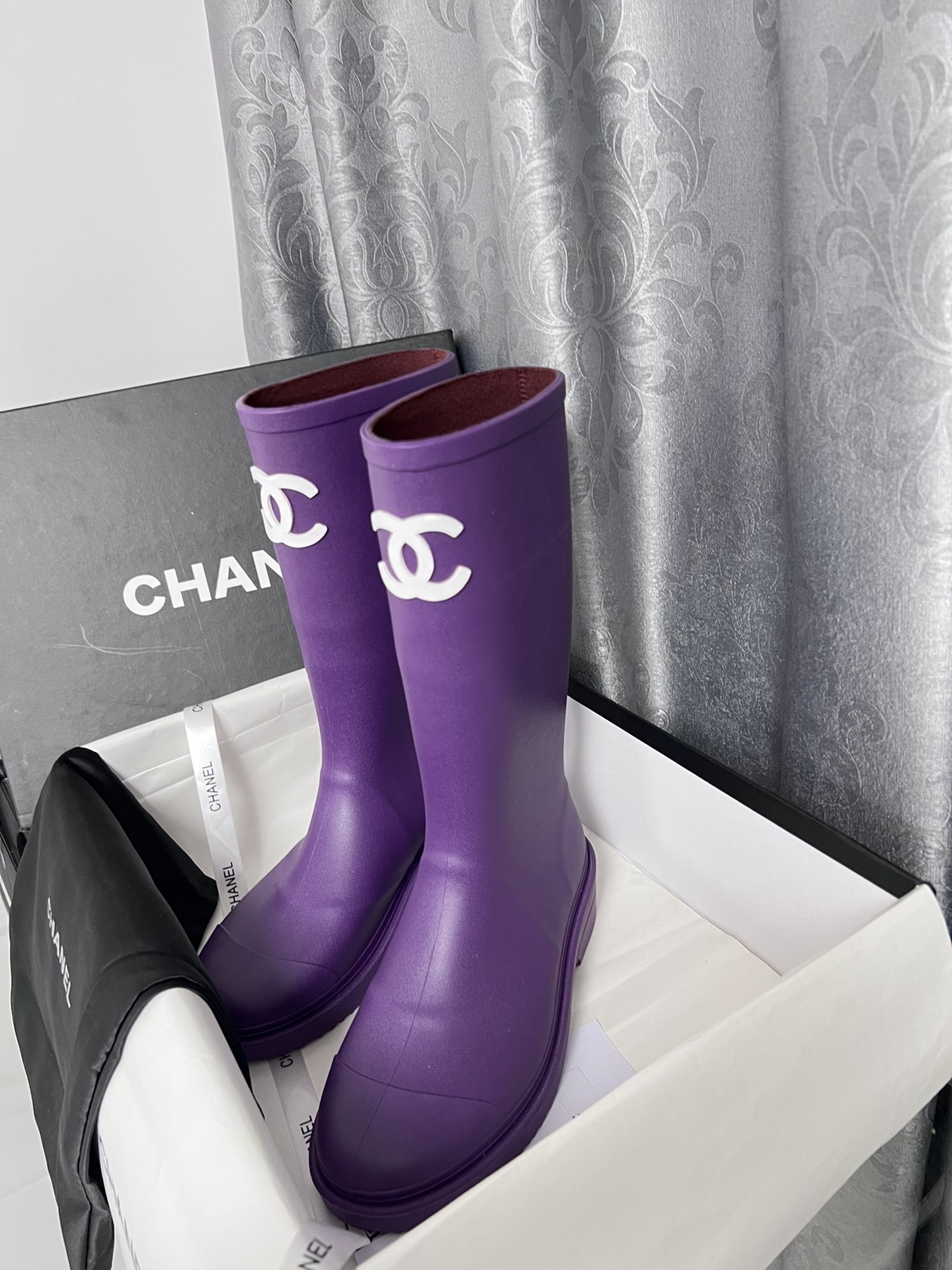 C style vintage rain boots-Luxeon