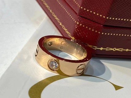 Cartier Rose Gold Couple Ring-Luxeon