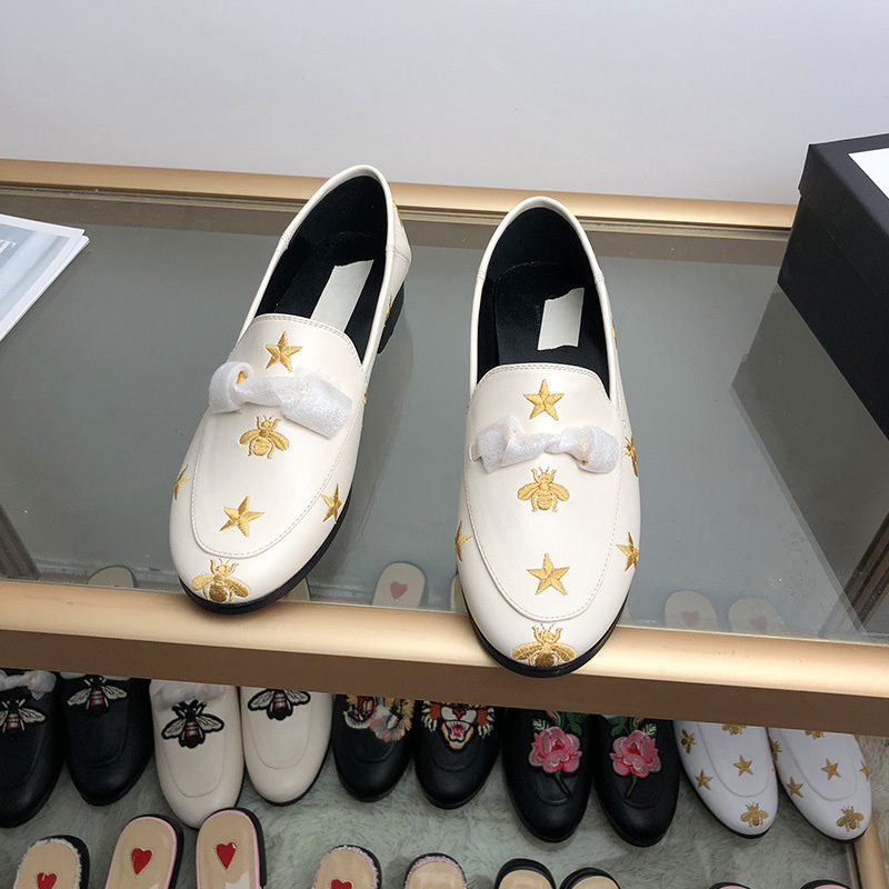 G style Women Flat Genuine Leather Loafers-Luxeon