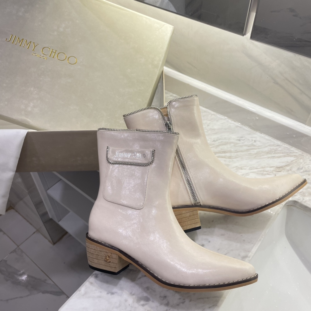 Jimmy Choo new autumn winter zipper knee & ankle boots-Luxeon