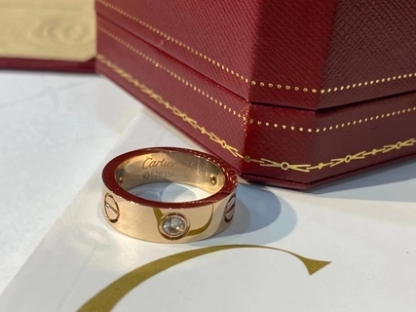 Cartier Rose Gold Couple Ring-Luxeon