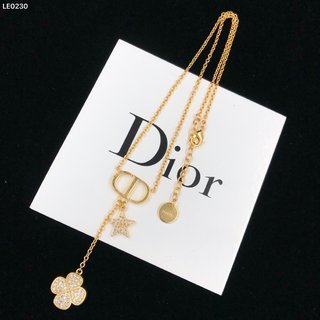 D style Classic Rhinestone Chain Necklace-Luxeon