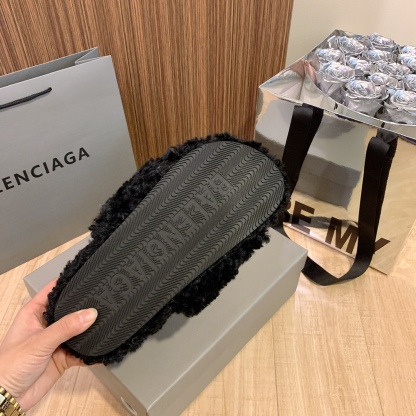 B style new wool slippers-Luxeon