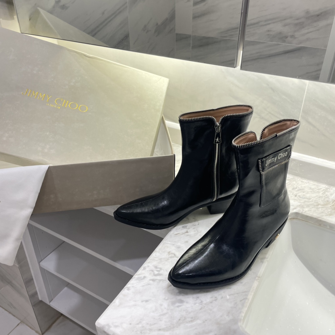 Jimmy Choo new autumn winter zipper knee & ankle boots-Luxeon