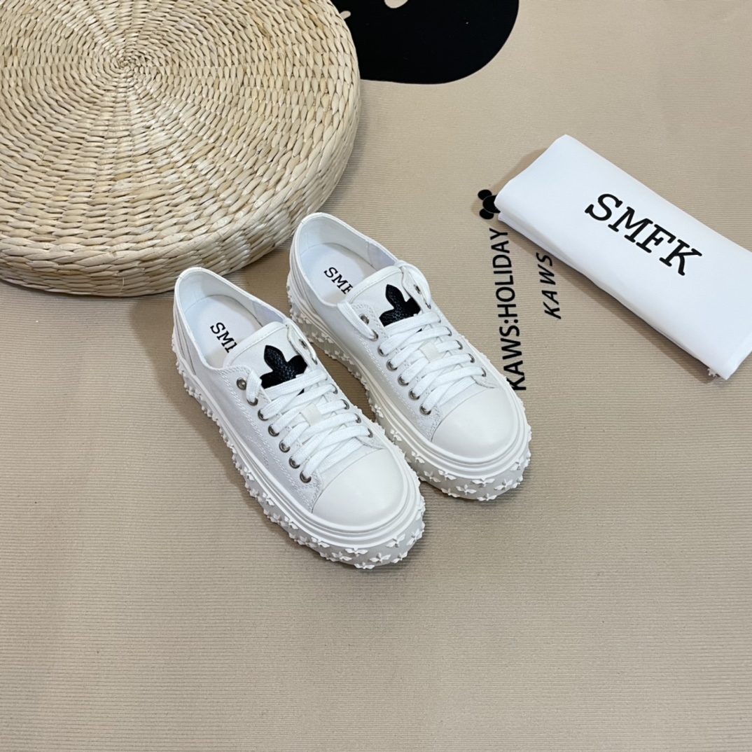 SMFK Tide Cross logo thick sole casual shoes-Luxeon