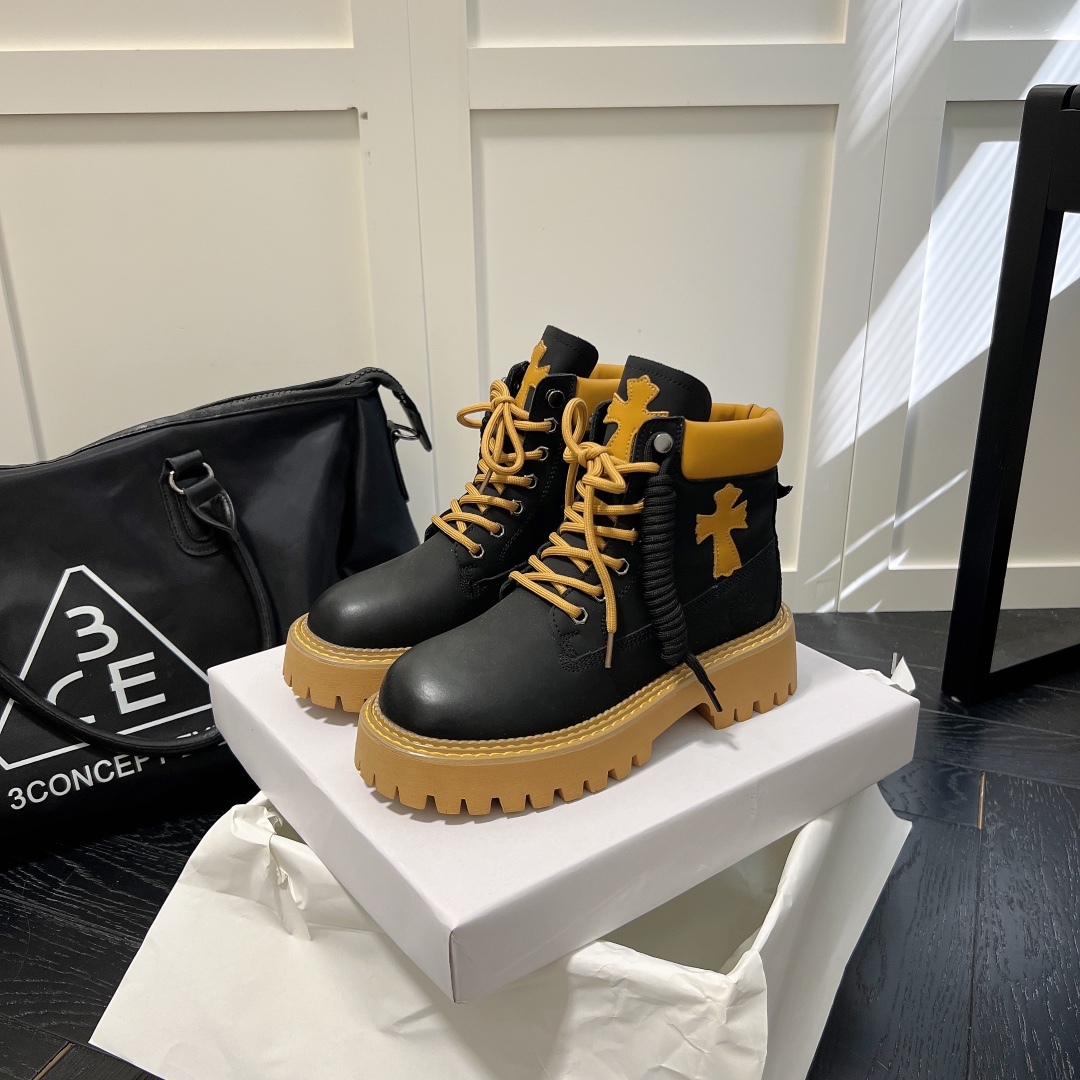 PALM ANGLE lace up rivet short ankle boots-Luxeon