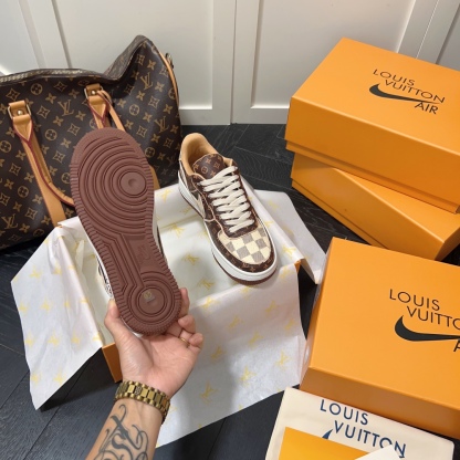 L style . x . Air Force1 22ss co-brand commerative sneaker Unisex casual shoes-Luxeon