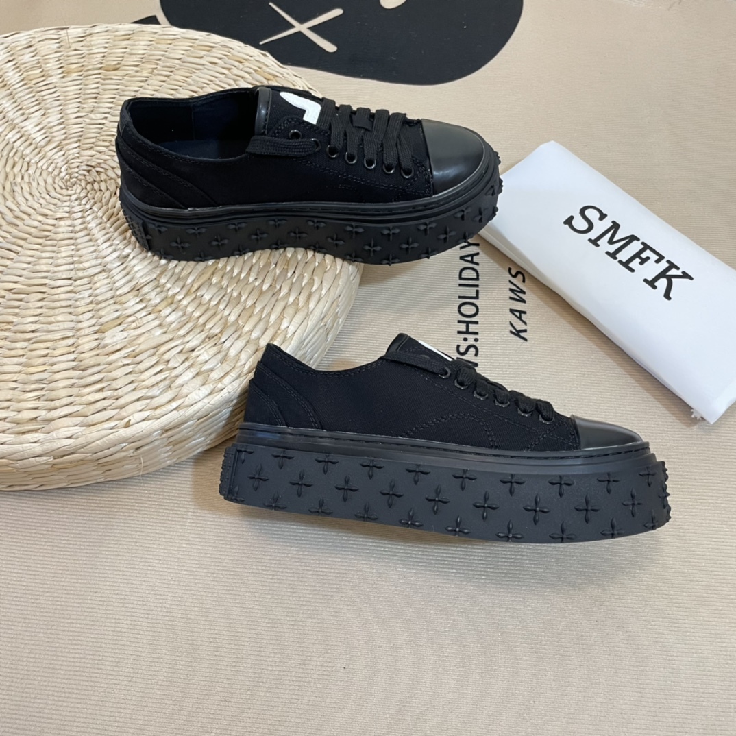 SMFK Tide Cross logo thick sole casual shoes-Luxeon