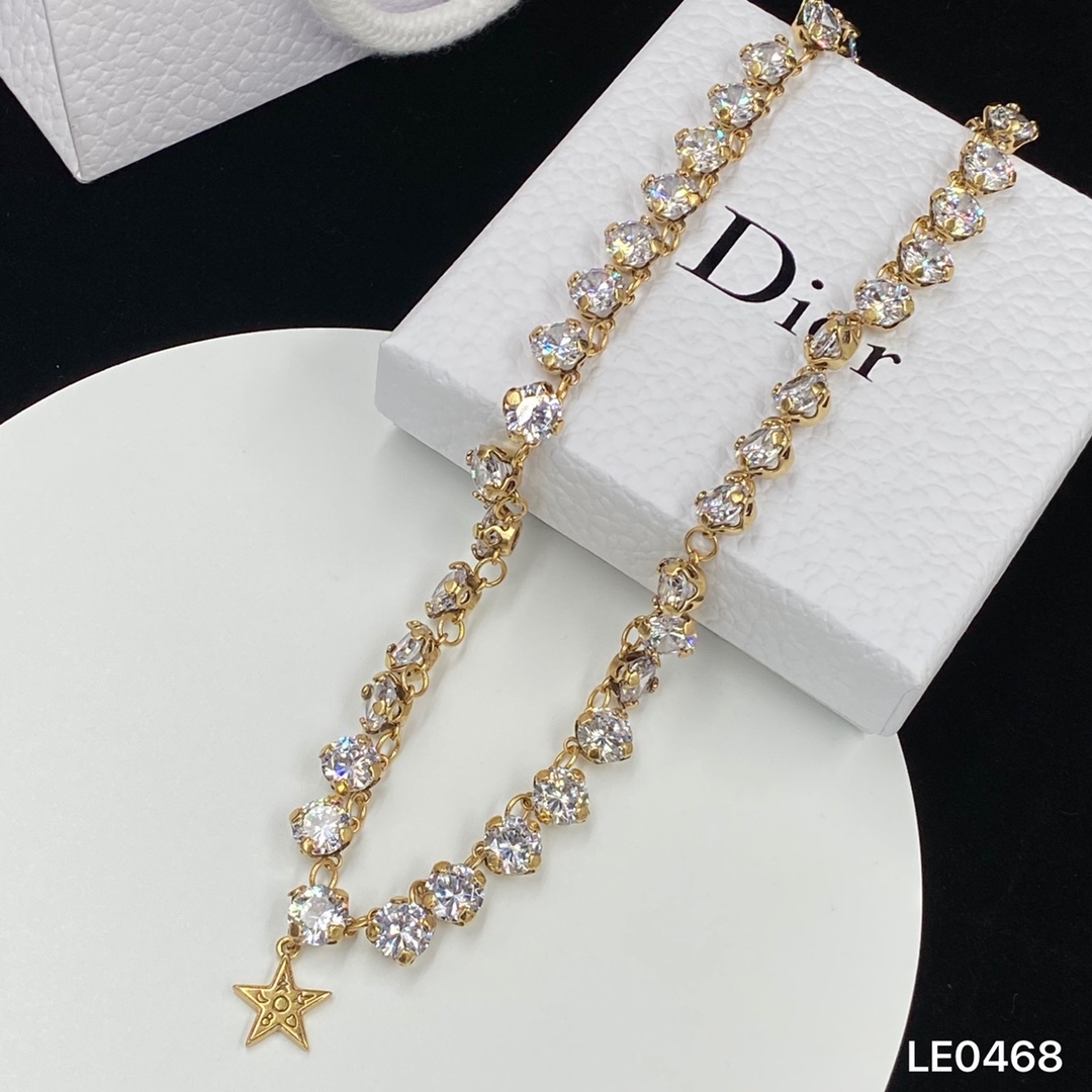 D style Fashion Rhinestone Necklace Set-Luxeon