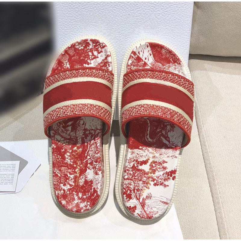 D style Women's Flat Open Toe Slippers-Luxeon