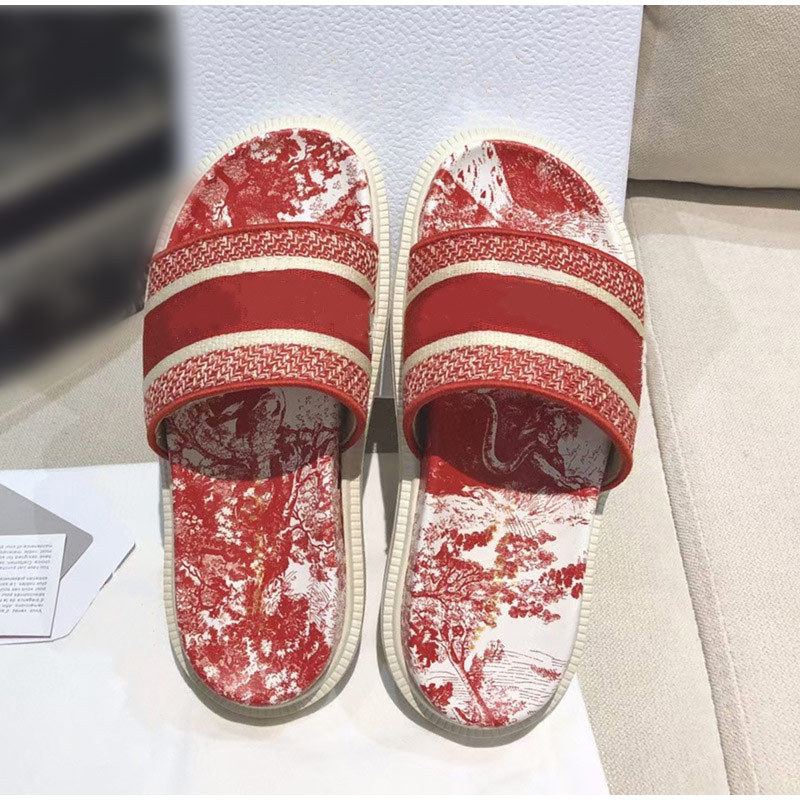 D style Women's Flat Open Toe Slippers-Luxeon