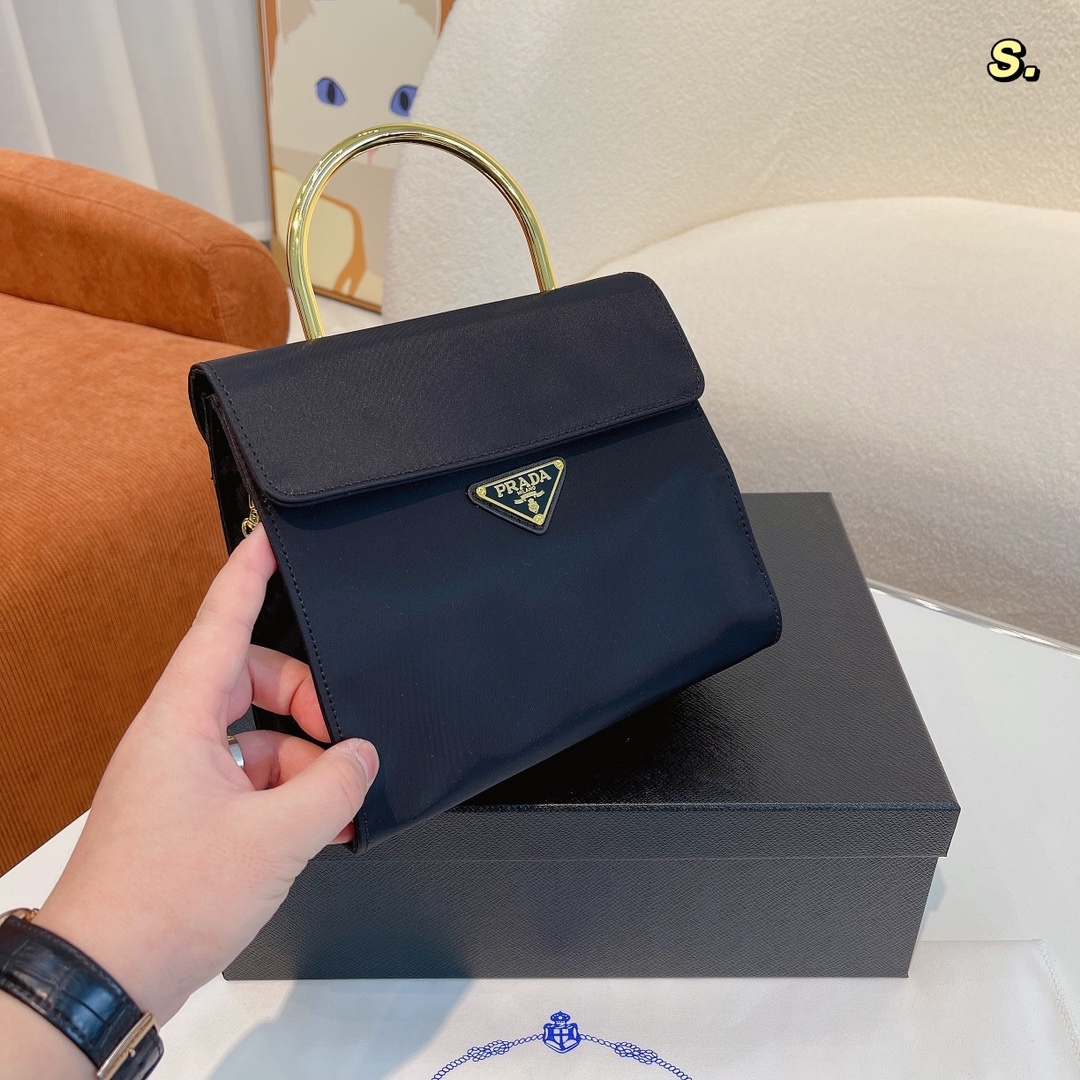 P style Handbags Golden Handle Tote Bag-Luxeon