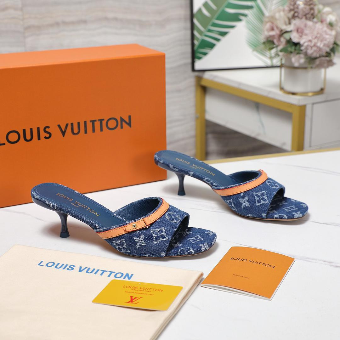 L Style Denim Slippers