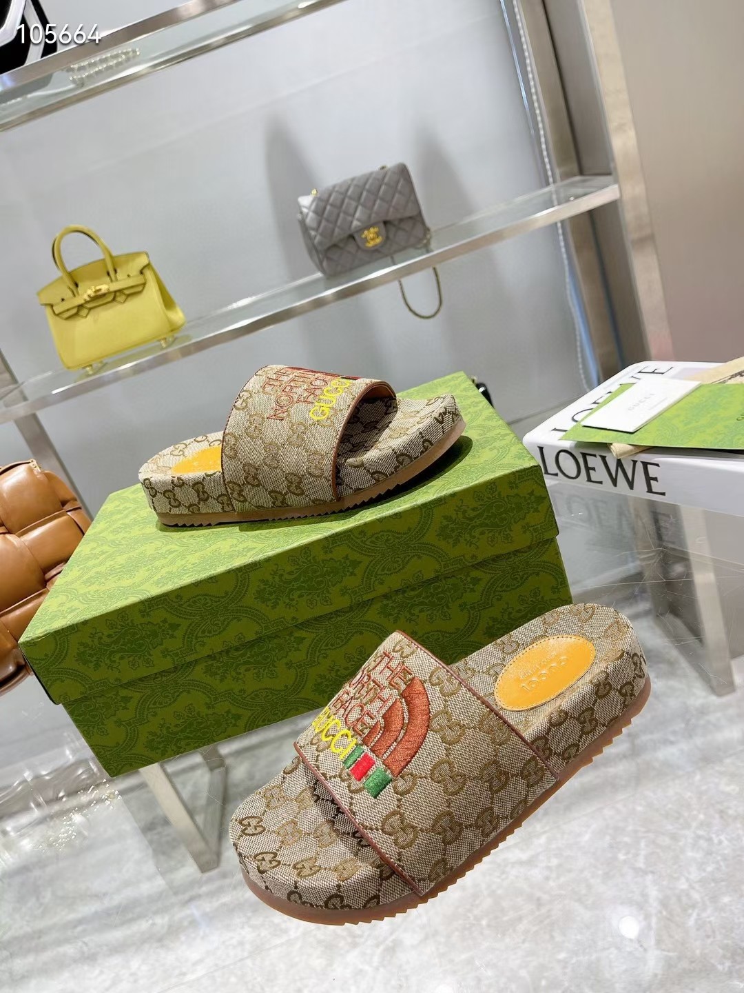 G style pop jacquard summer flat slippers-Luxeon