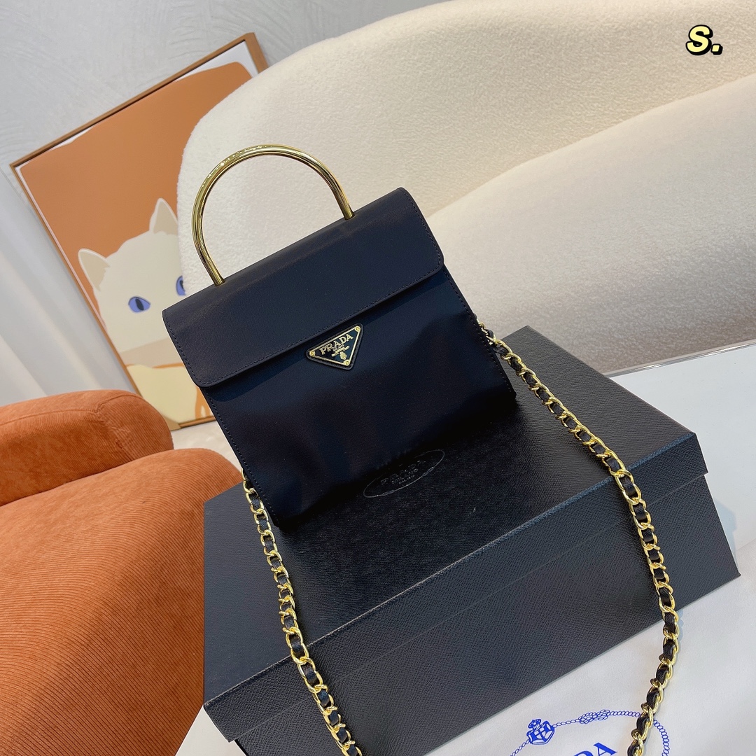 P style Handbags Golden Handle Tote Bag-Luxeon