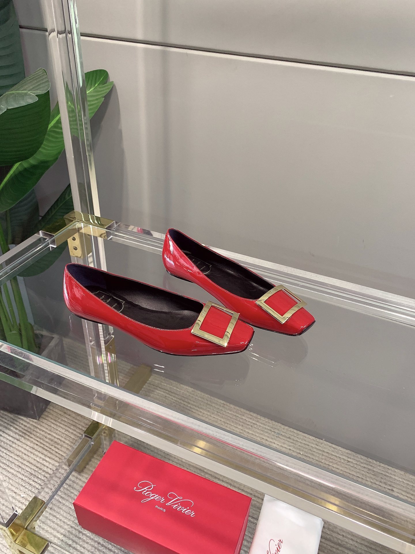 Roger Vivie Women Square Buckle Stiletto-Luxeon