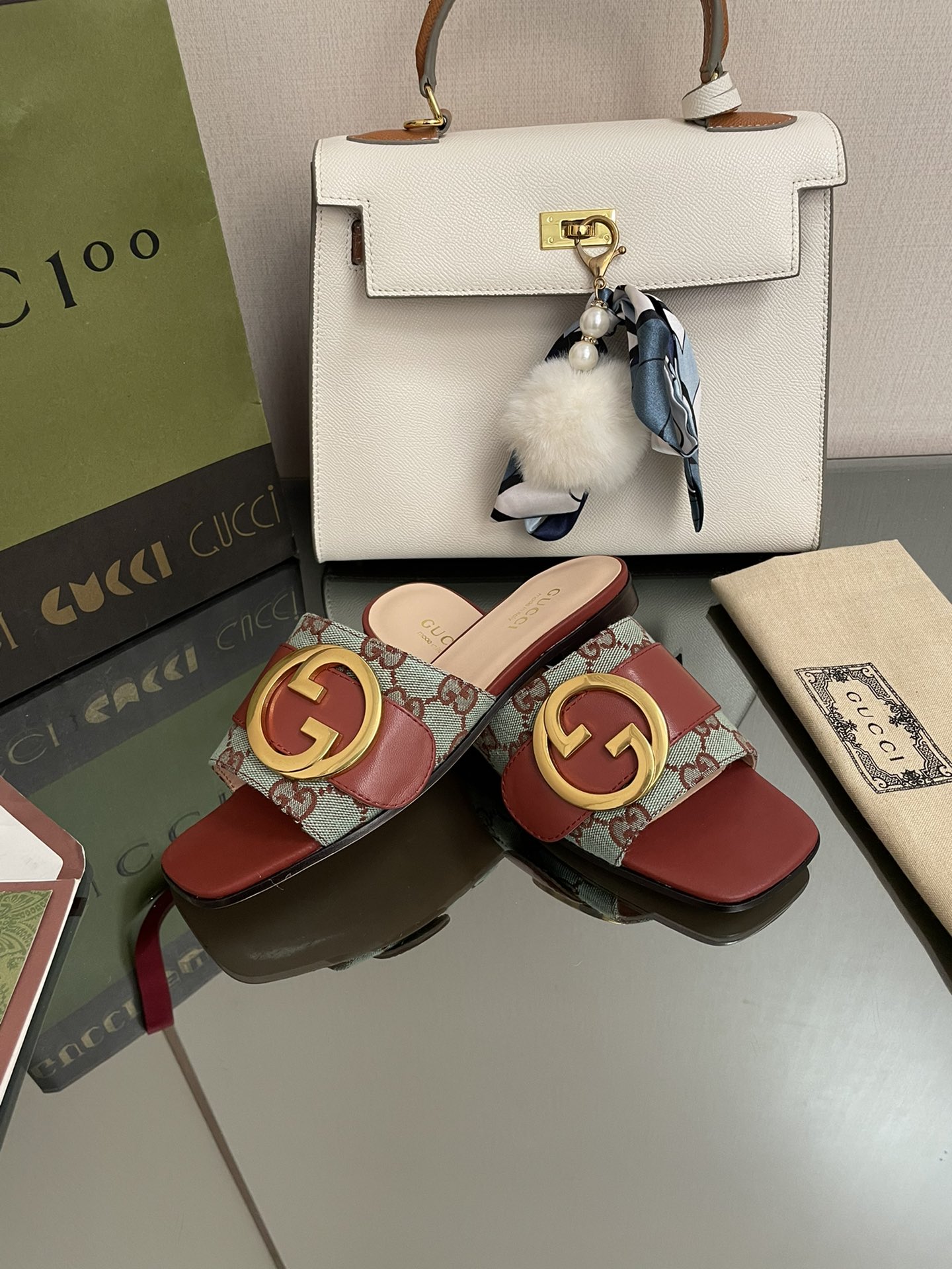 G style Double G flats sandals-Luxeon