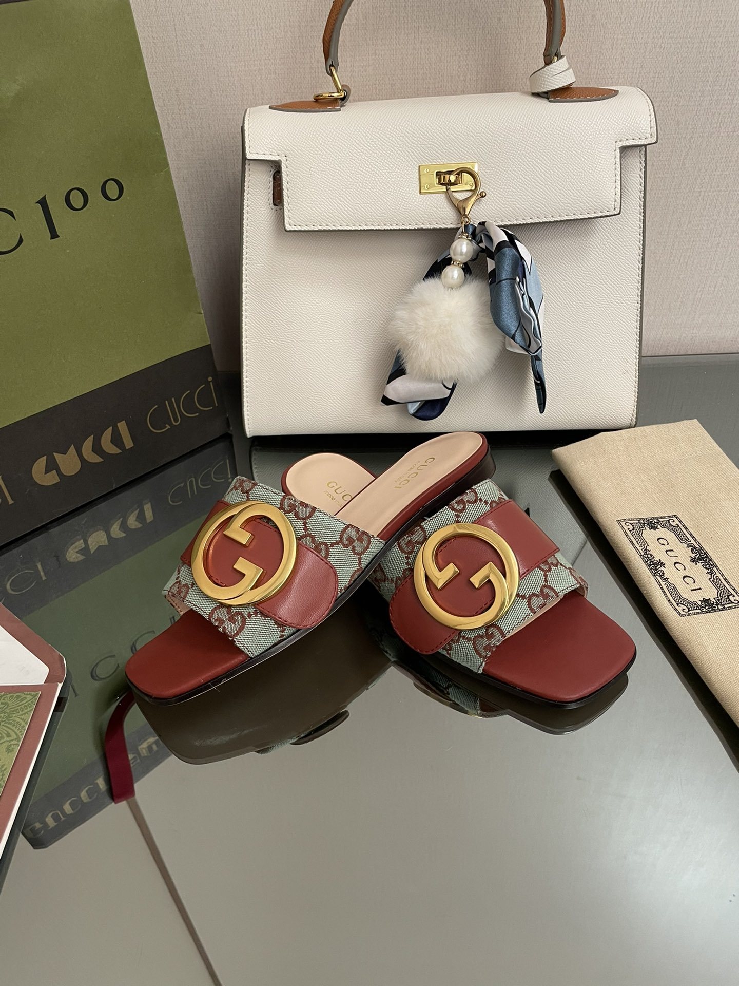 G style Double G flats sandals-Luxeon