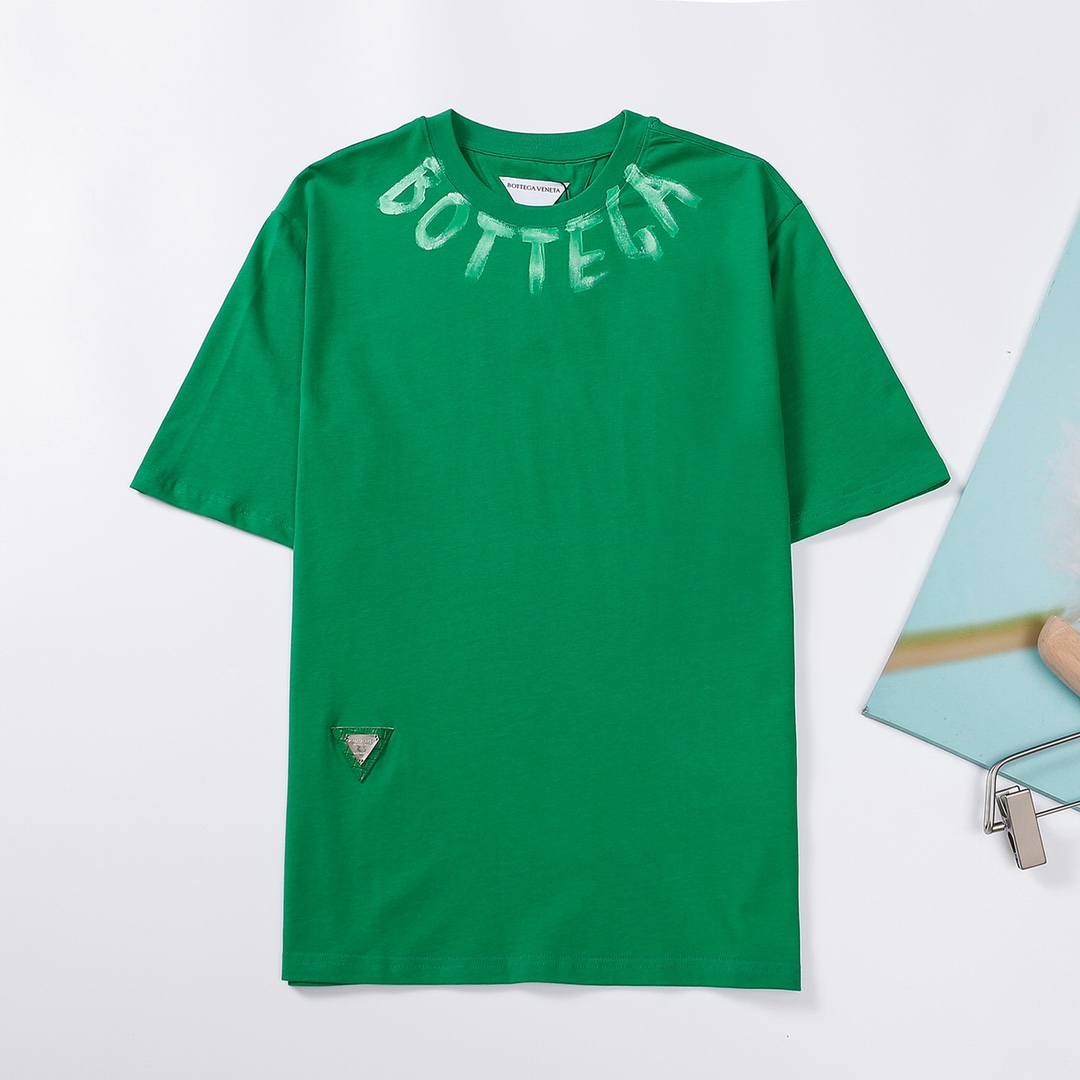 Bottega Veneta 2022 new style creative graffiti printed T-shirt-Luxeon