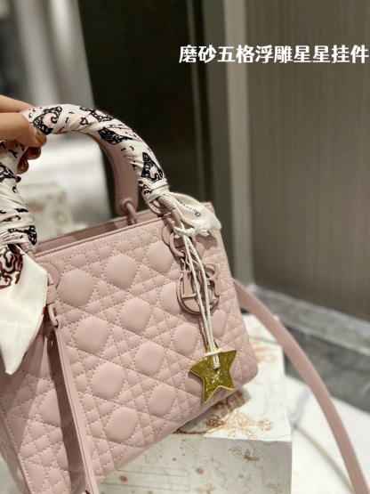 D style Diana Handbags Frosted (five grids)-Luxeon