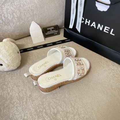 C style New Woven Platform Slippers-Luxeon