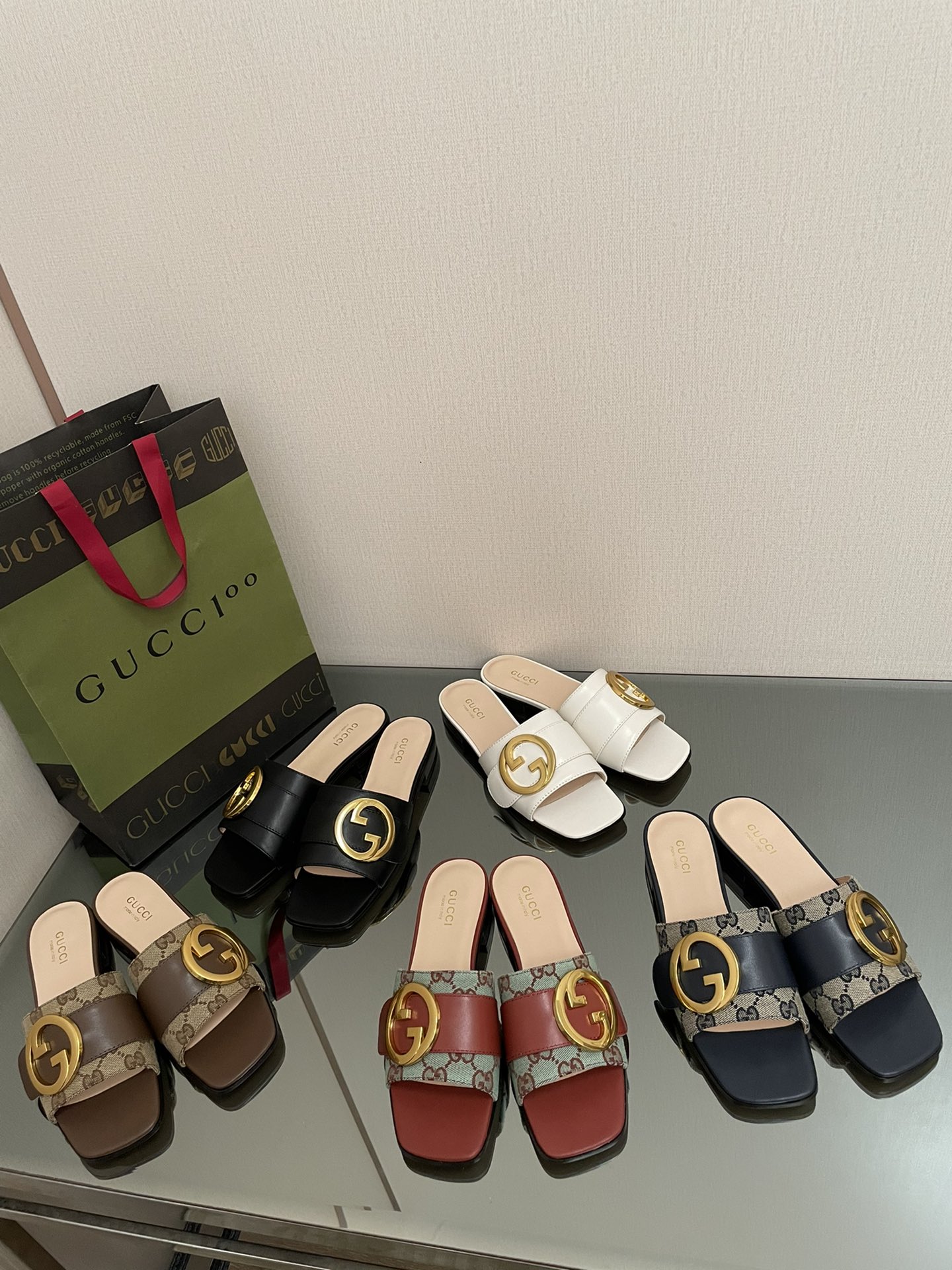 G style Double G flats sandals-Luxeon