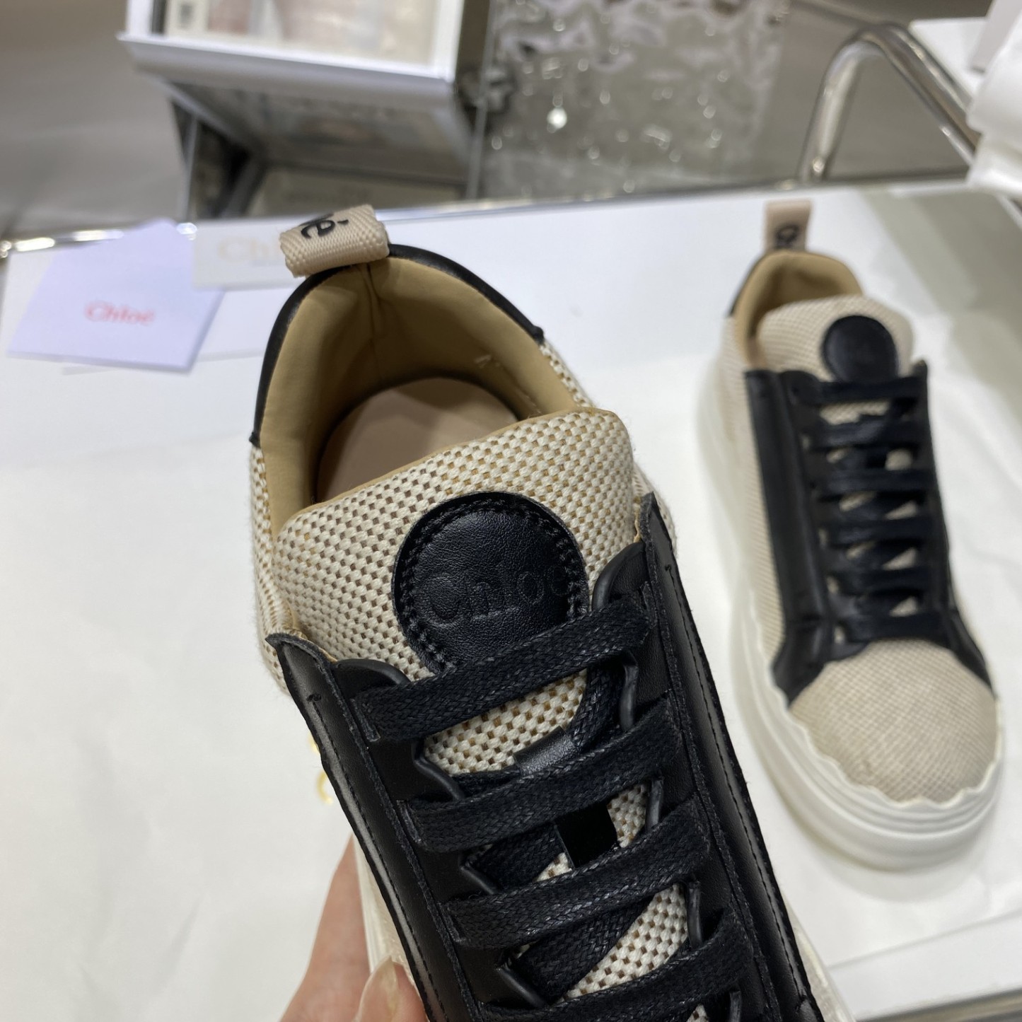 Chloe autumn new canvas flats casual shoes-Luxeon