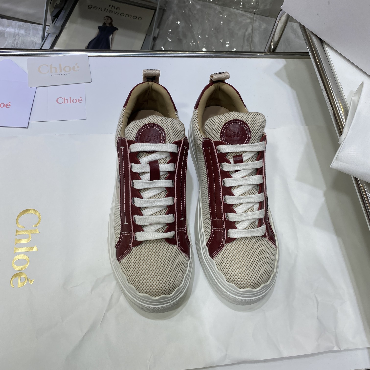Chloe autumn new canvas flats casual shoes-Luxeon