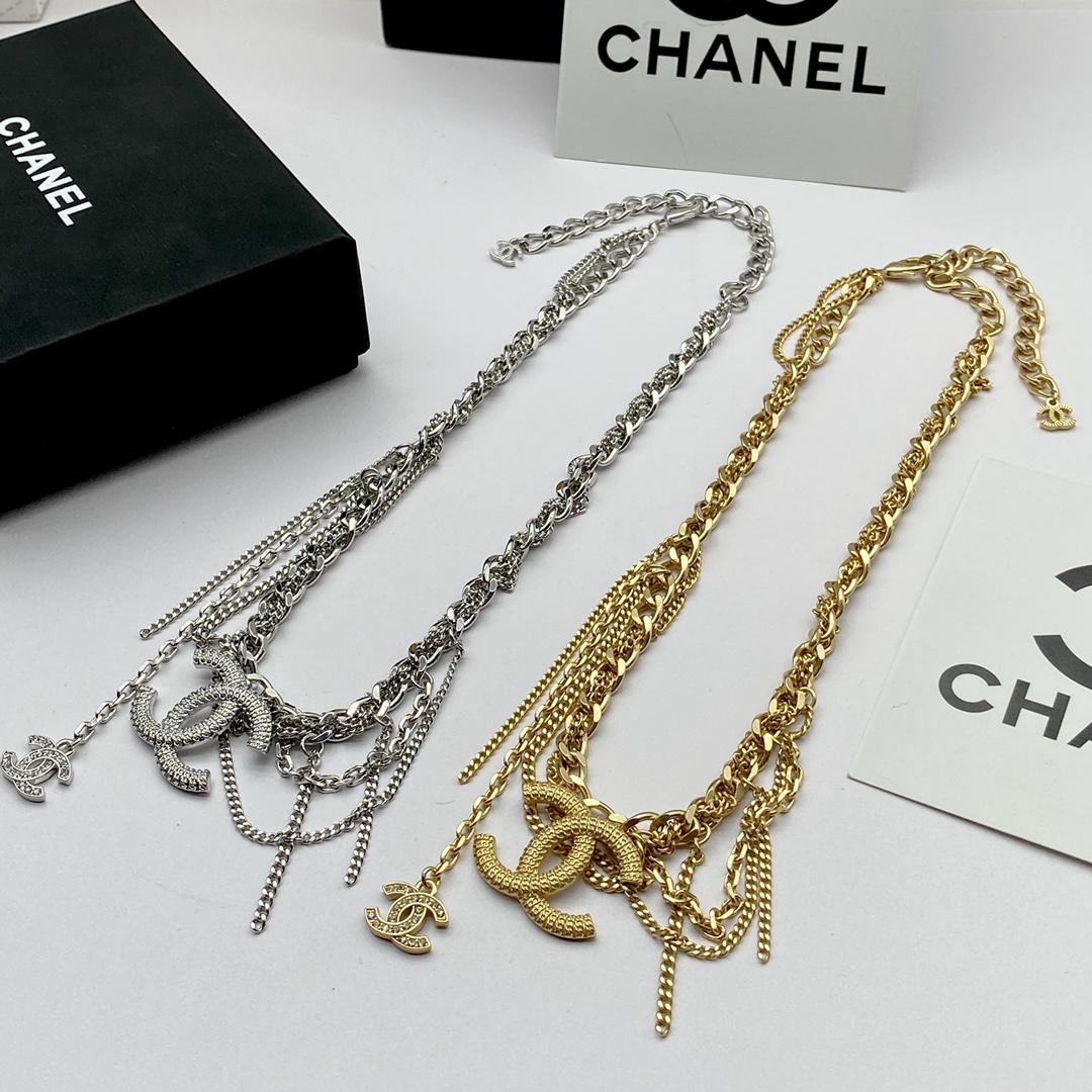 C style fashion tassel necklace-Luxeon