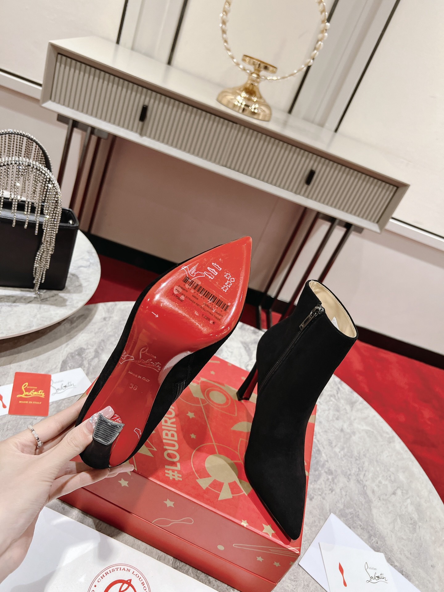 Suede high heels 9cm/35-42