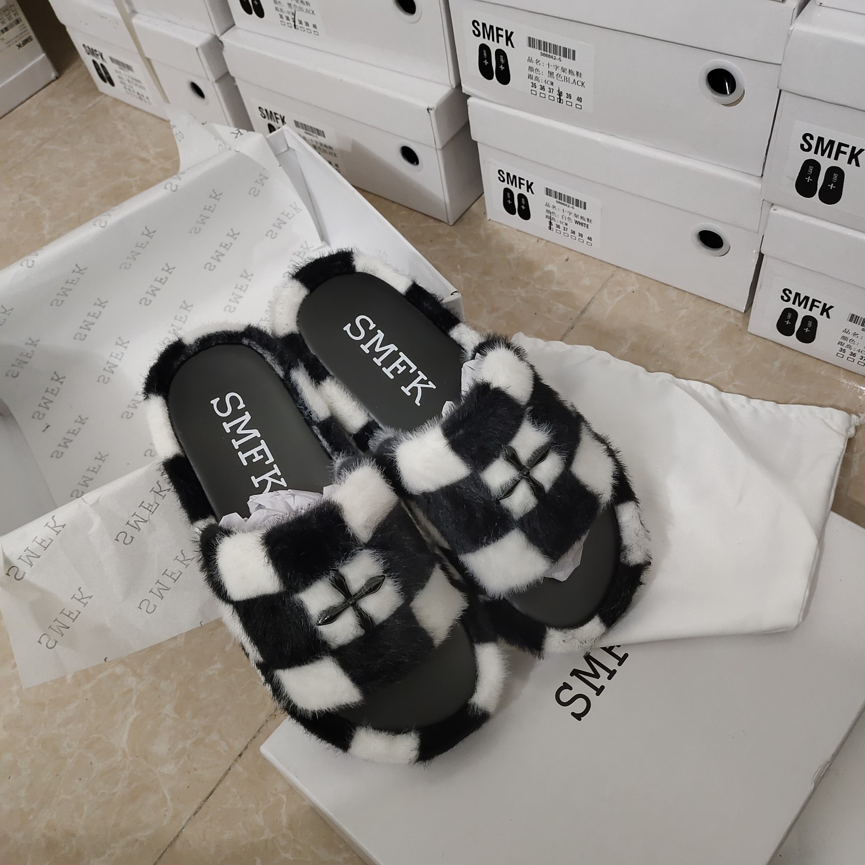SMFK wool slippers new colors-Luxeon